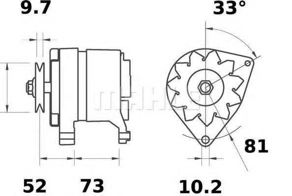 MAHLE ORIGINAL MG 535 Alternator